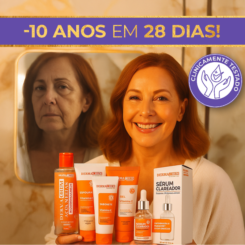 Kit Dermachem: 5 Passos para uma Pele mais Jovem - Últimas Unidades🔥