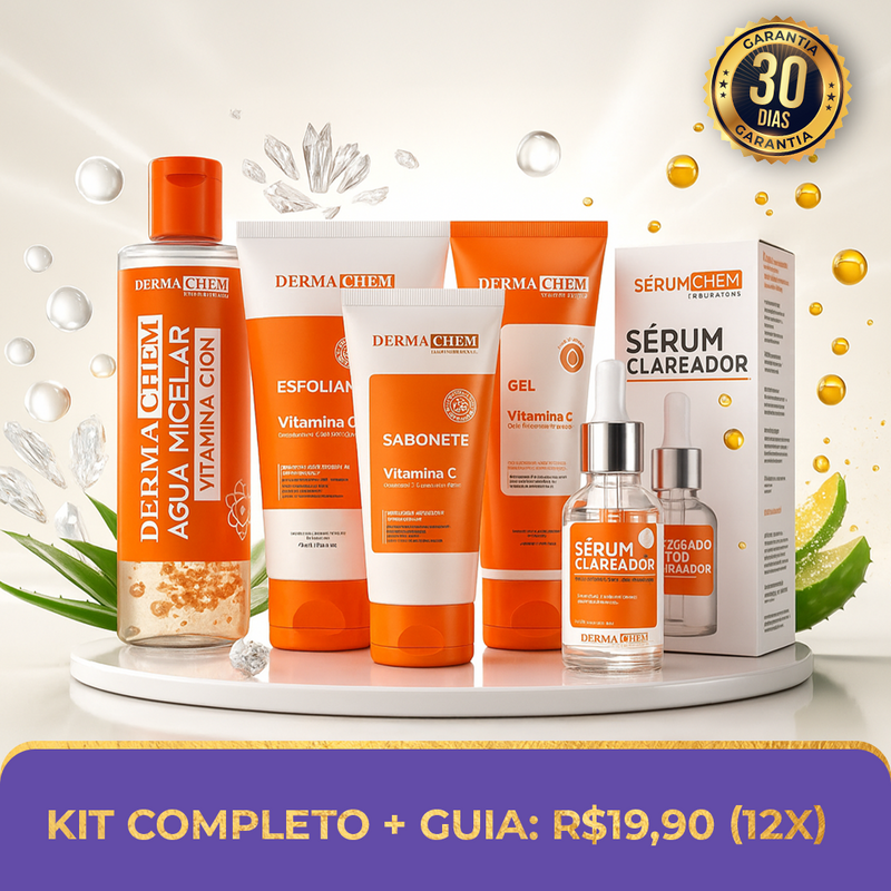 Kit Dermachem: 5 Passos para uma Pele mais Jovem - Últimas Unidades🔥