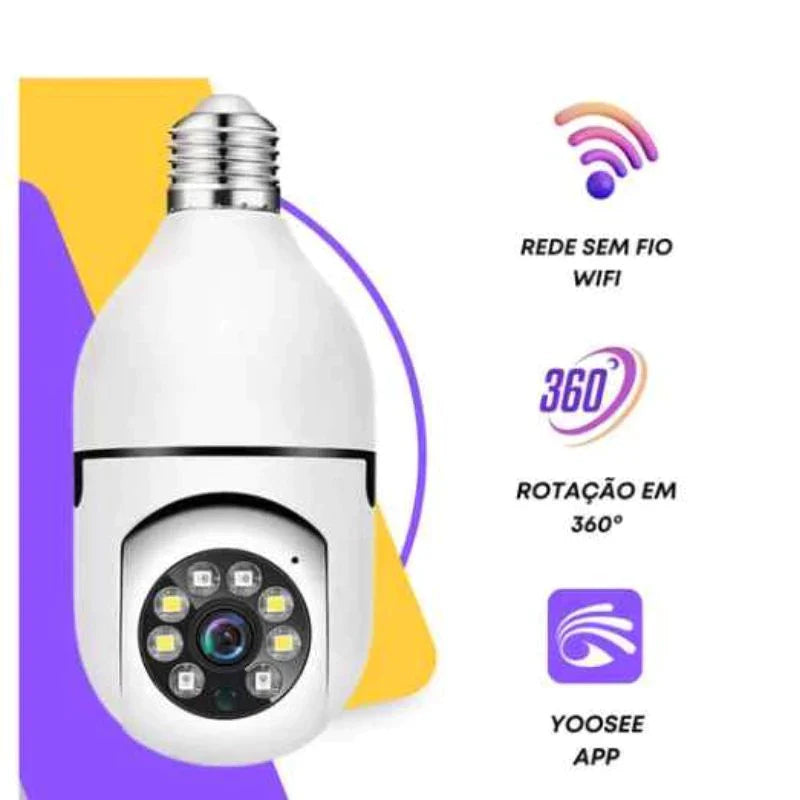 Mini Câmera 360° com Wi-Fi