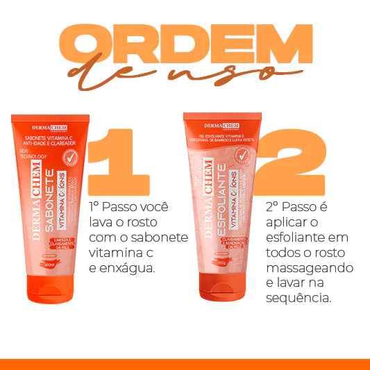 Kit Dermachem: 5 Passos para uma Pele mais Jovem - Últimas Unidades🔥