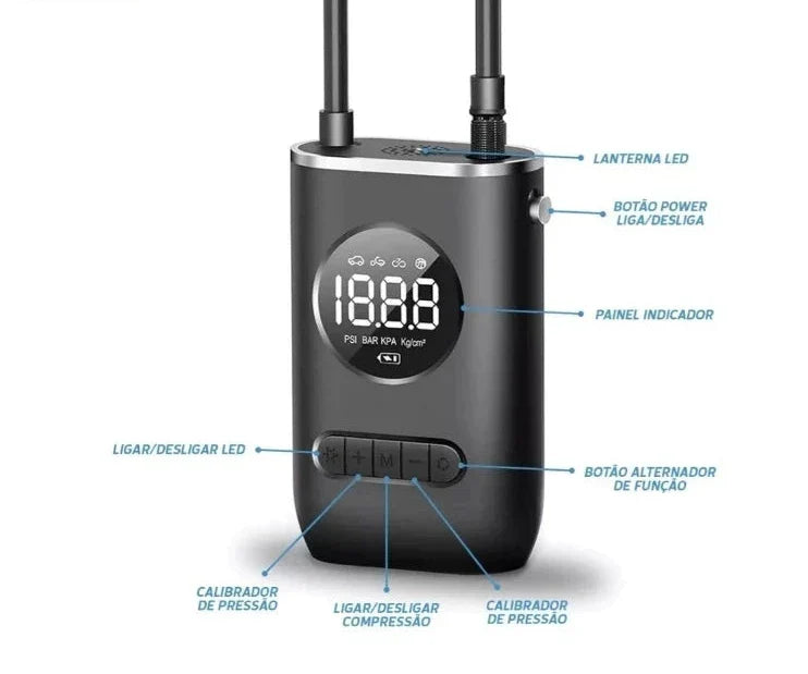 Mini Compressor de Ar Portátil