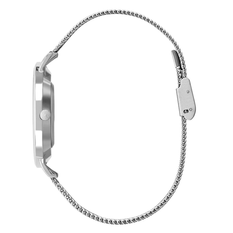 Relógio Feminino Prata Saint Germain Harlem Silver 32mm [40% OFF]