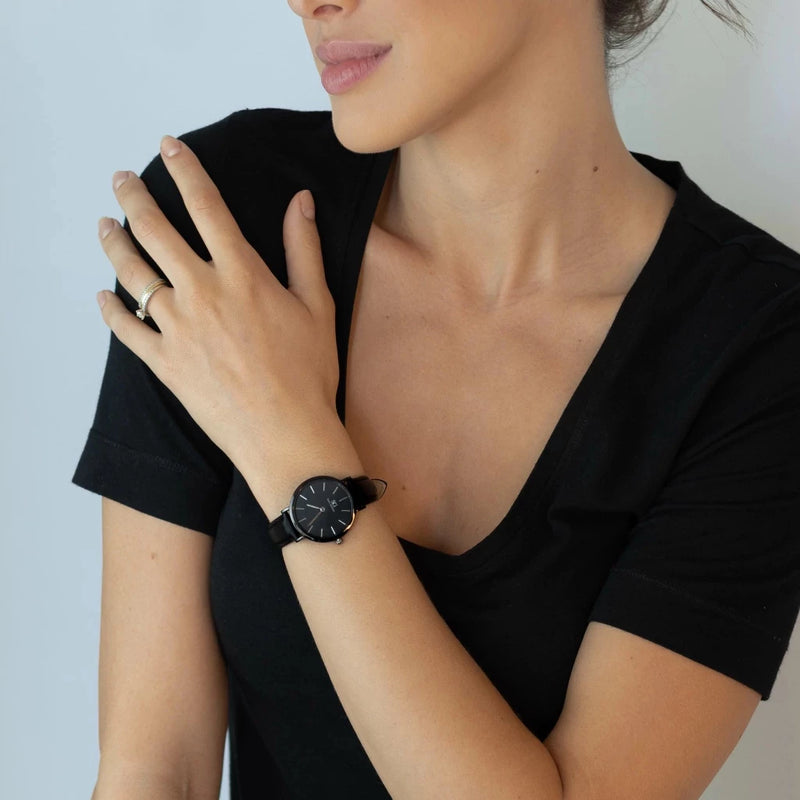 Relógio Feminino Murray Full Black 32mm + Óculos Escuro [33% OFF]